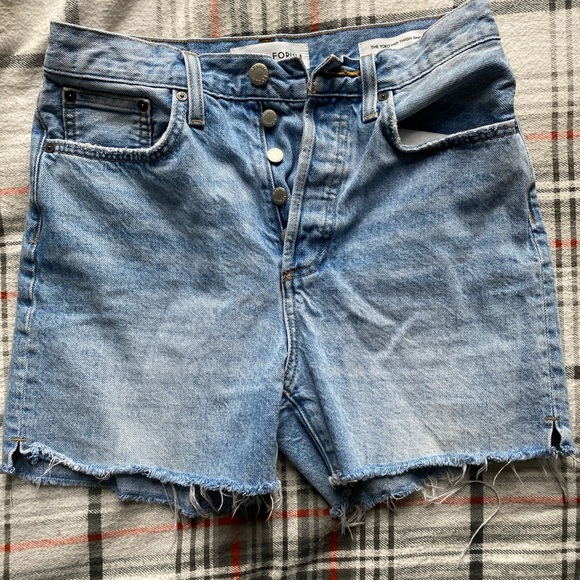 Aritzia Denim Forum Mid Thigh Jean Short - Picture 1 of 5